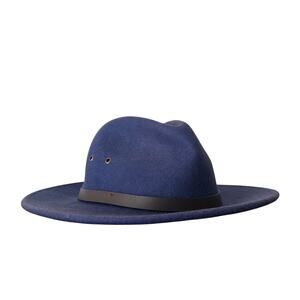 Fallen Broken Street The Ratatat Felt Hat Unisex Small/Medium Blue Fedora Wool